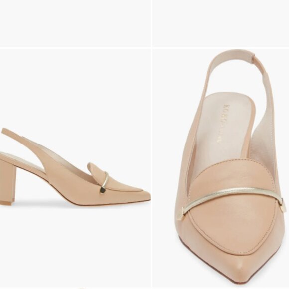 new KOKO + PALENKI Leather Parisa Heeled Loafers 257 7T4 - Picture 3 of 6